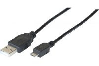 Exertis Connect 352453 Micro USB 2.0 High Speed Kabel, USB St. A/ Micr