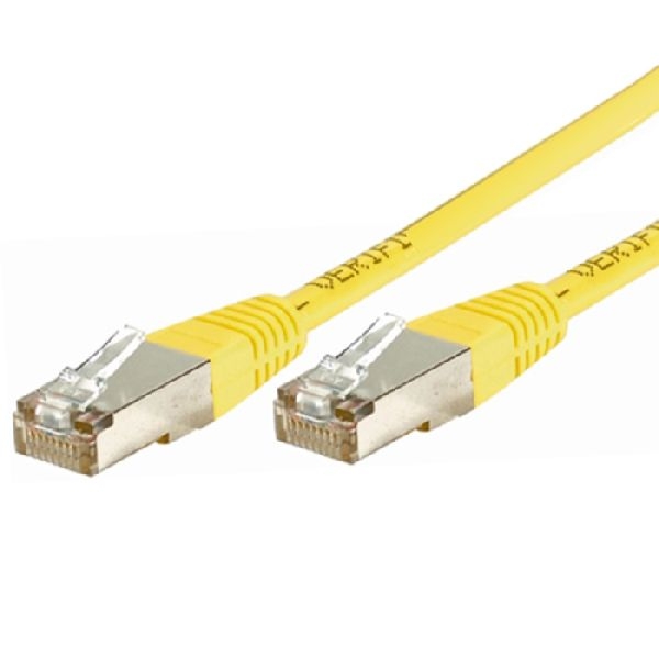 Exertis Connect 857090 Patchkabel Cat. 5e, F/UTP, gelb, 0,30 m