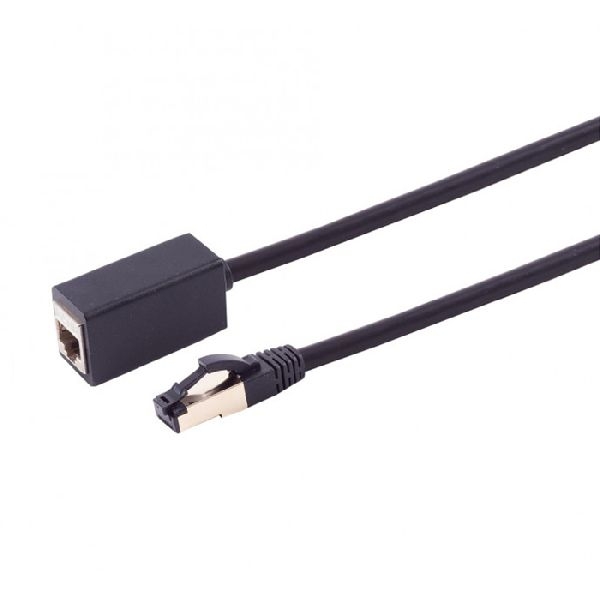 shiverpeaks BS08-44015 S-Conn Patchkabel-Verlängerung Cat. 8.1, S/FTP, TPE, halogenfrei, schwarz, 0,5 m
