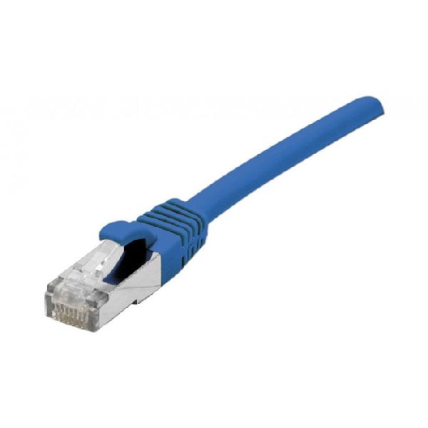 Exertis Connect 854611 RJ45 Patchkabel Cat. 6, F/UTP, GRS-zertifiziert, blau, 0,5 m