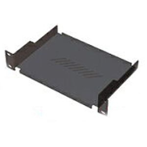 Triton RAB-UP-X01-C1 Triton 10" Fachboden für Wandgehäuse, Frontmontage 1 HE, Tiefe 150 mm, 10 kg, schwarz RAL 9005