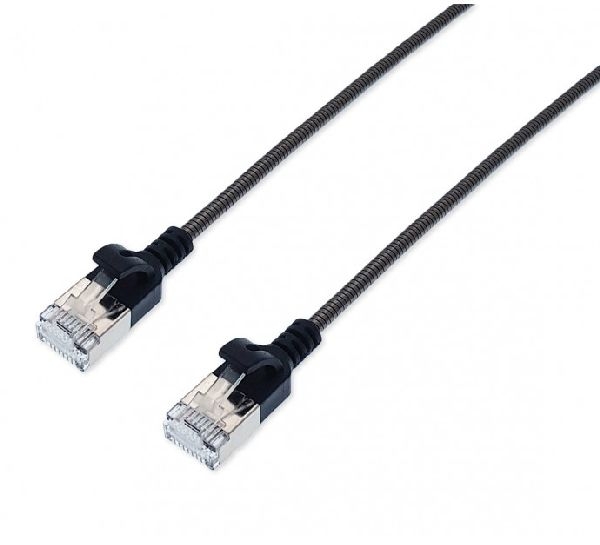 TTL 1812SA-0,25M TTL Patchkabel Cat. 6A ISO/IEC, stahlarmiert, dunkelgrau, 0,25 m
