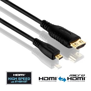 PureLink PI1300-030 PureLink PureInstall HDMI 2.0 Kabel, 4K, HDMI St. A/ HDMI Micro St. D, 3,0 m