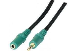 Exertis Connect 108864 Audiokabel, 3,5 mm Stereo Klinkenst./Bu., vergoldet ca. 1,8 m