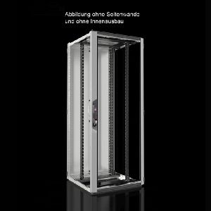 Rittal 7993618 Rittal 19" Netzwerkschrank PRO LINE, 42 HE, 800 x 800 mm, Sichttür vorn, Stahlblechtür hinten, lichtgrau RAL 7035