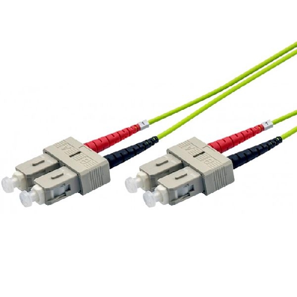 Ekivalan COZOM5DCDC2SL0300A Ekivalan LWL Duplex Patchkabel OM5, 50/125 µm, SC/SC, limettengrün, 30,0 m