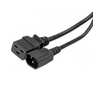 Exertis Connect 808007 Kaltgeräte-Verlängerungskabel, C14 Stecker an C19 Buchse, 3,0 m, schwarz