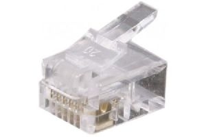 Exertis Connect 920630 Modularstecker für Flachkabel, ungeschirmt, 6P6C (RJ12), VE: 10