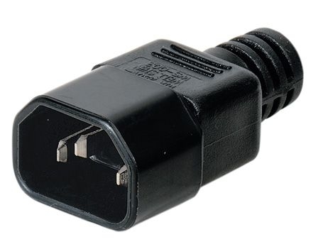 Bachmann 915171 Bachmann Kaltgerätestecker C14, 10 A, schwarz