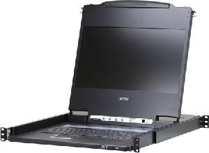 Aten CL6700MW-AT-XG ATEN DVI Full HD Arbeitskonsole 43,9 cm (17,3 Zoll) Widescreen (TFT Konsole) CL6700MW, USB, mit Audio