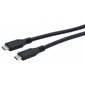 Exertis Connect 532499 USB 3.2 Gen. 2 Kabel, bis 100 Watt, USB St. C/ USB St. C, schwarz, 3,0 m