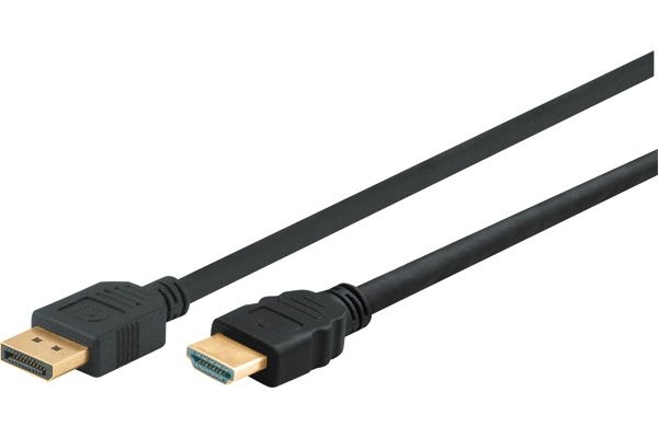Delock 82435 DeLOCK DisplayPort HDMI Kabel, vergoldet, DisplayPort St. / HDMI St. A, 3,0 m