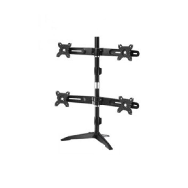 Aavara DS400 Aavara Monitorständer DS400, für 2 Flachbildschirme 38 - 61 cm (15" - 24"), bis je 6 kg, Standfuß, schwarz