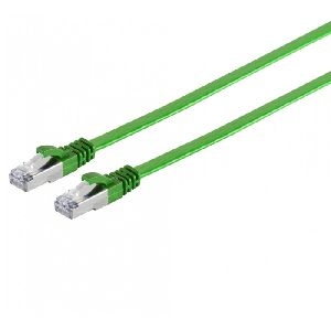 shiverpeaks BS75511-SL0.5G shiverpeaks Flachband Patchkabel Cat. 6A, U/FTP, grün, 0,5 m
