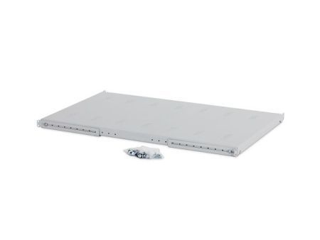 Triton RAC-UP-750-H4 Triton 19" Schwerlastboden für Netzwerkschränke, Festeinbau, Tiefe 750 mm, 150 kg, hellgrau RAL 7035