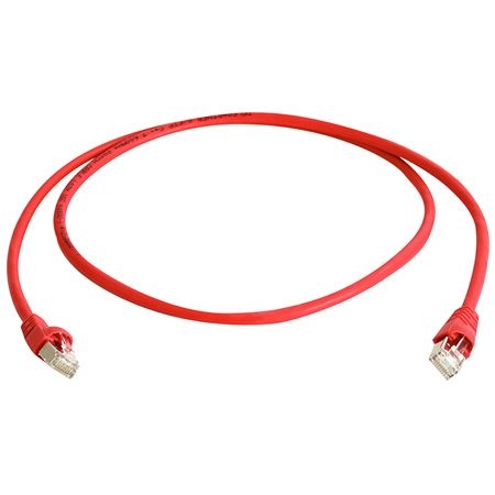 Telegärtner L00000A0074 / 100007966 Telegärtner Patchkabel Cat. 6A ISO/IEC, S/FTP (PiMF), halogenfrei, rot, 0,5 m