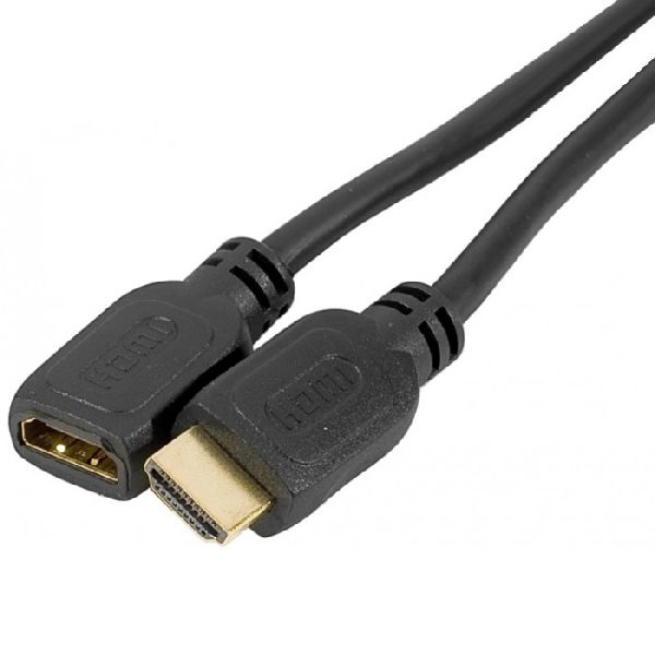 Exertis Connect 128790 Exertis Connect HDMI 2.0 High Speed Verlängerungskabel, 4K, HDMI St. A / HDMI Bu. A, schwarz, 3,0 m