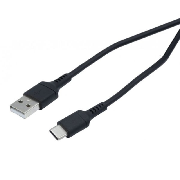 Exertis Connect 532555 Exertis Connect USB 2.0 Kabel, bis 60 Watt, USB St. A / USB St. C, GRS, schwarz, 1,0 m