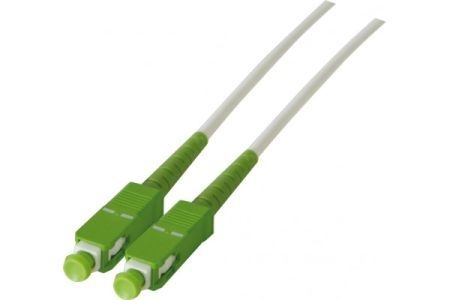 Exertis Connect 392388 LWL- Patchkabel Single-Mode, OS2-Faser, Simplex, SC APC 8° Stecker / SC APC 8° Stecker, 10,0 m