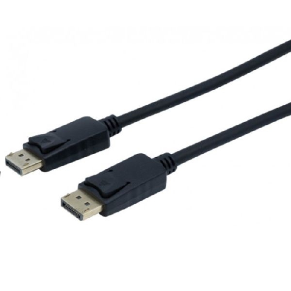 Exertis Connect 127030 DisplayPort 1.2 Kabel, 4K, Displayport St. / St., GRS, schwarz, 1,0 m