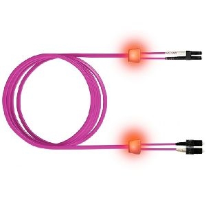 EasyLan LSD42100100 EasyLan LWL Duplex LED-Patchkabel OM4, 50/125 µm, LC/SC, erikaviolett, 10,0 m