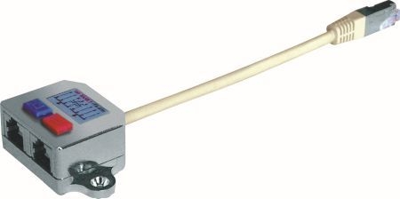 Tecline 11898 Cable Sharing Adapter, Cat.5, 2x Ethernet