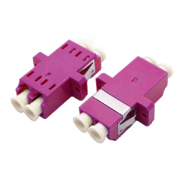 Tecline 20500048 Tecline LWL Kupplung, LC/LC Duplex, OM4, erikaviolett
