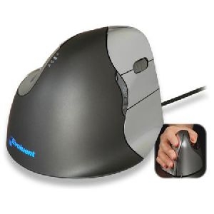 Evoluent VM4R Evoluent VerticalMouse 4, Rechtshänder, USB, anthrazit / silber