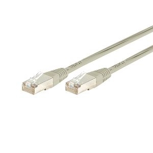 Dexlan 857720 Dexlan Patchkabel Cat. 6A, S/FTP (PiMF), grau, 2,0 m