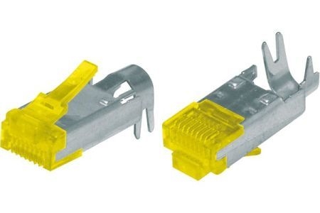 Hirose TM31P-TM-88P(71) Hirose Modularstecker TM31, Cat.6a (nur Stecker ohne Knickschutztülle und Kabelführung "Guide Plate"), VE: 50 Stück