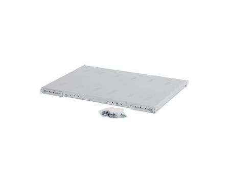Triton RAC-UP-650-H4 Triton 19" Schwerlastboden für Netzwerkschränke, Festeinbau, Tiefe 650 mm, 150 kg, hellgrau RAL 7035