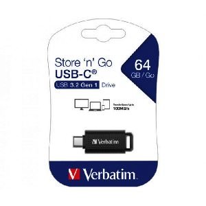 Verbatim 49458 Verbatim Store n Go USB-C Memory Stick, 64 GB, schwarz