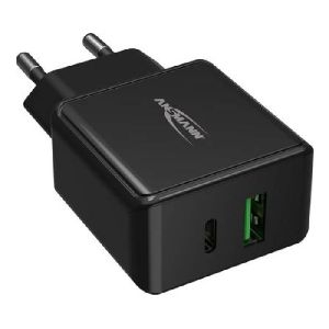 Ansmann 348363 Ansmann USB Schnellladegerät 2 Port USB A (QC) + USB C (PD)