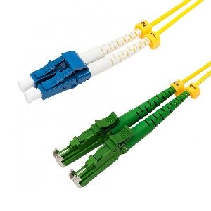 Tecline 79LSALC10 Tecline LWL Duplex Patchkabel OS2, 9/125 µm, LSH APC (E2000) / LC, gelb, 10,0 m