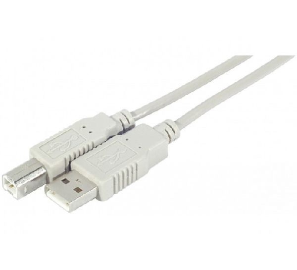 Exertis Connect 532403 USB 2.0 High Speed Kabel, USB St. A/ USB St. B, anthrazit, 0,6 m