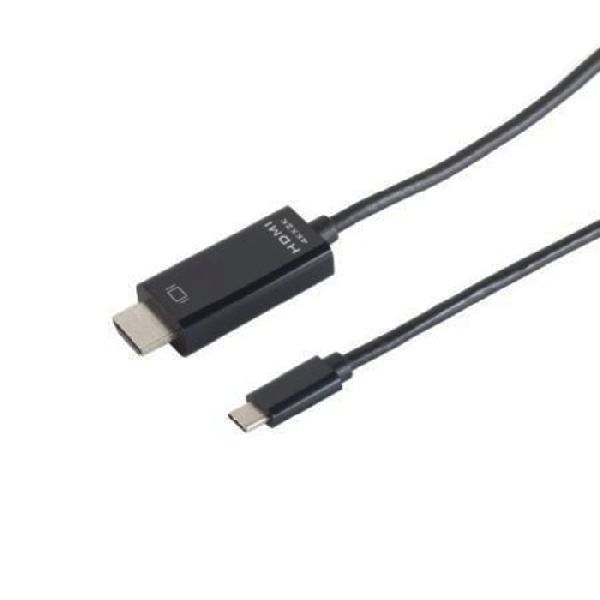 S-Conn 39910206 USB 3.1 Adapterkabel, 4K, St. C/ HDMI St. A, schwarz, 1,0 m