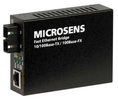 Microsens MS400210 Microsens MS400210, Fast Ethernet Medienkonverter mit Bridging-Funktion