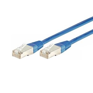 Exertis Connect 857111 Patchkabel Cat. 5e, F/UTP, blau, 0,30 m