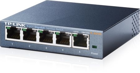 TP-Link TL-SG105 TP-Link Gigabit Switch TL-SG105, 5 Port, Desktop