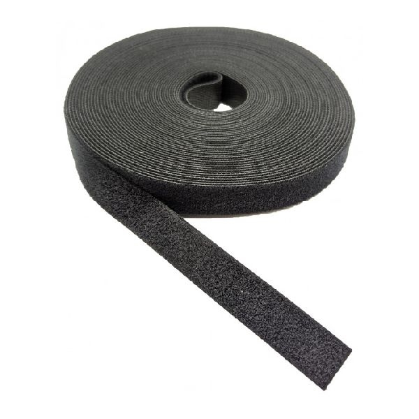 Tecline KBB2B-16 Tecline Klettband Back to Back, schwarz, 16 mm x 10 m Rolle