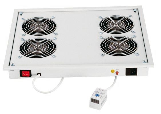 Triton RAC-CH-X04-X3 Triton Ventilationseinheit für Dach- und Bodeneinbau, 4 Lüfter, hellgrau RAL 7035