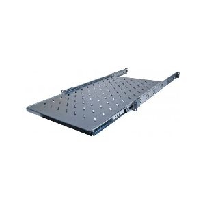 Dexlan 755282 Dexlan 19" ausziehbarer Fachboden, 1HE, 750mm Tiefe, RAL 9005 schwarz