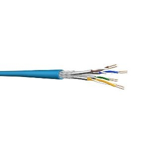 Draka 60039572 Draka Installationskabel UC LR 10Gbit Cat. 7 S/FTP (PiMF), halogenfrei, blau, 500 m Einwegtrommel