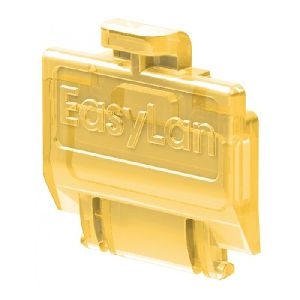 EasyLan CKZMSKYE EasyLan preLink / fixLink Staubschutzklappe gelb (transparent), 50 Stück