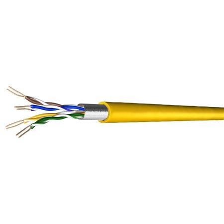 Draka 60015757 Draka Patchkabel UC300 S26, Cat. 5e, F/UTP, halogenfrei, gelb, 1000 m Einwegtrommel