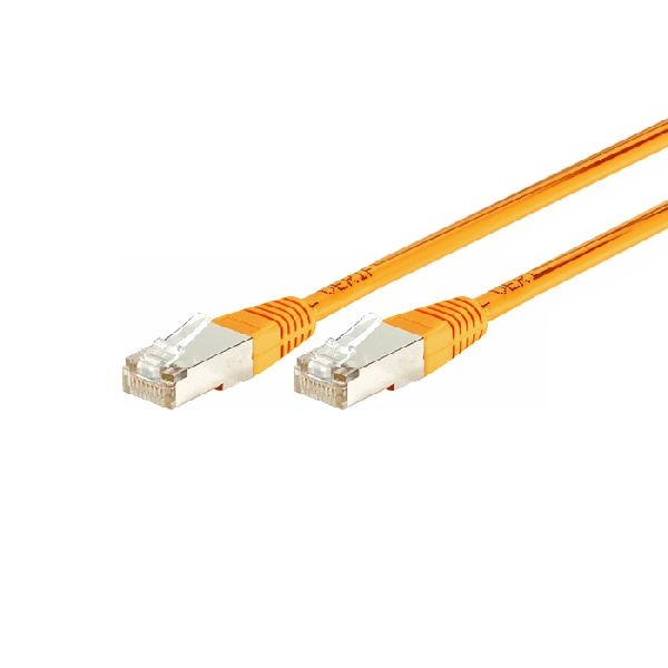 Exertis Connect 234110 Patchkabel Cat. 6, F/UTP, PoE+, orange, 1,0 m