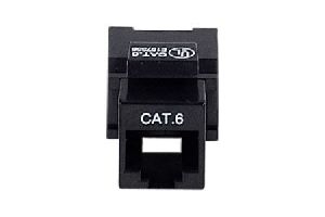 Exertis Connect 272870 Anschlussbuchse RJ45, Cat. 6, UTP, Keystone, schwarz