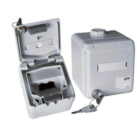 MetzConnect 1309470003-I Metz Connect Aufputzgehäuse E-DAT modul, Schutzart IP44, abschließbar, grau