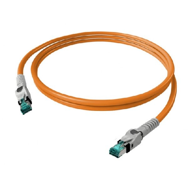 EasyLan CP1OOMSMS0100 EasyLan VarioBoot Patchkabel Cat.6A (ISO/IEC), winkelbar, S/FTP, orange, 10,0 m