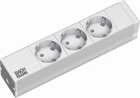 Bachmann 333417 Bachmann 10" PDU Basic, Steckdosenleiste, 3-fach Schutzkontaktsteckdose